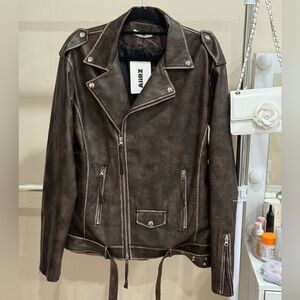 AIIRZ Faux Leather Moto Jacket – NWT – Size S